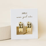 BOLD GOLD HOOP EARRINGS