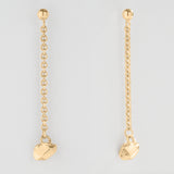CRYSTAL NUGGET DROP STUDS