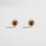 MATRIX HALO STUDS | CITRINE
