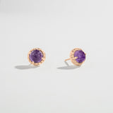 MATRIX HALO STUDS | AMETHYST