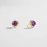 MATRIX HALO STUDS | AMETHYST