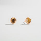 MATRIX HALO STUDS | CITRINE