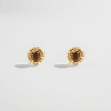 MATRIX HALO STUDS | CITRINE