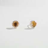 MATRIX HALO STUDS | CITRINE