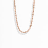 THICK ROPE CHAIN NECKLACE | 14K GOLD
