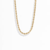 THICK ROPE CHAIN NECKLACE | 14K GOLD