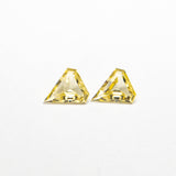 0.21cttw 2pc 4.00x3.50x1.29mm 4.02x3.52x1.34mm Shield Step Cut Sapphire Matching Pair Sapphire 22792-01