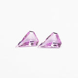 0.28cttw 2pc 5.00x3.50x1.33mm 5.05x3.51x1.43mm Shield Step Cut Sapphire Matching Pair 23400-01