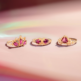 GARNET MASQUE RING | 14K GOLD & GARNET | HAYLEY ELISE JEWELRY