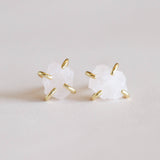ROSE QUARTZ PRONG EARRINGS