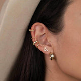 PAVE SNAKE STUD EARRINGS