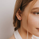 FIRE OPAL MINI GEM EARRINGS