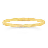 FACETED STACKER RING | GOLD FILLED