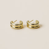 BOLD GOLD HOOP EARRINGS