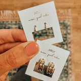BOLD GOLD HOOP EARRINGS