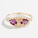 GARNET MASQUE RING | 14K GOLD & GARNET | HAYLEY ELISE JEWELRY
