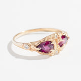 GARNET MASQUE RING | 14K GOLD & GARNET | HAYLEY ELISE JEWELRY