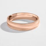 5MM WEDDING BAND | 14K GOLD | MILGRAIN EDGES