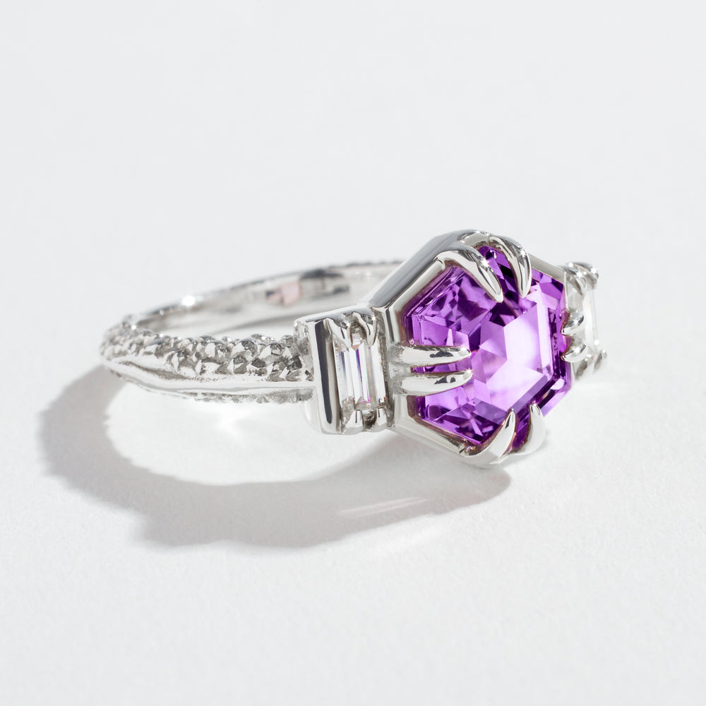 Vortex Ring | Amythest & Silver