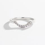 PAVÉ ARC 9 STONE CONTOUR BAND | 14K GOLD & DIAMOND