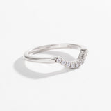 PAVÉ ARC 9 STONE CONTOUR BAND | 14K GOLD & DIAMOND