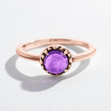 MATRIX HALO RING | AMETHYST