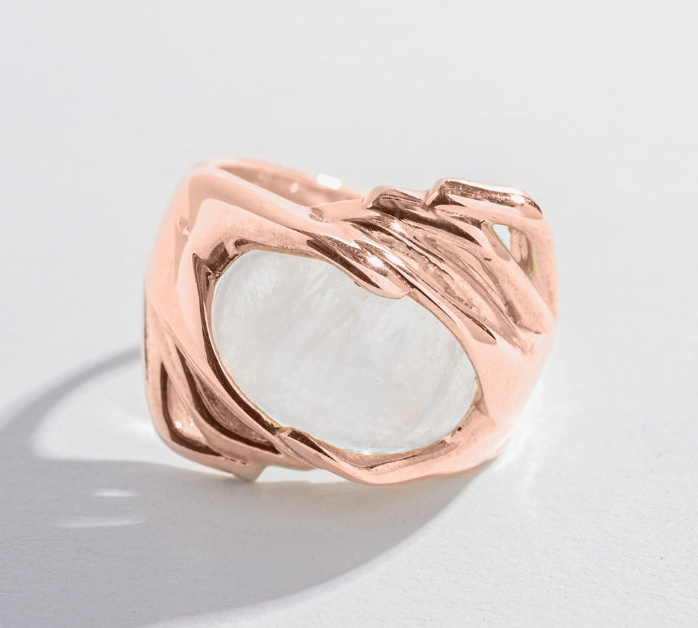 MOON CONNECTION RING | MOONSTONE