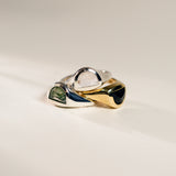 LUNA RING | STERLING SILVER & MOSS AGATE