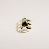 LUNA RING | STERLING SILVER & MOSS AGATE