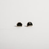 LUNA STUDS | STERLING SILVER & ONYX