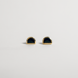 LUNA STUDS | STERLING SILVER & ONYX