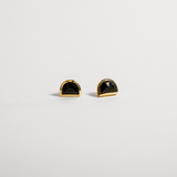 LUNA STUDS | STERLING SILVER & ONYX