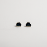 LUNA STUDS | STERLING SILVER & ONYX