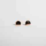 LUNA STUDS | STERLING SILVER & ONYX