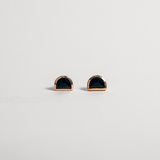 LUNA STUDS | STERLING SILVER & ONYX