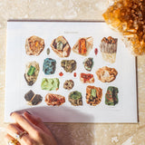 VINTAGE CRYSTALS ART PRINT