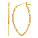 TEXTURED HOOPS | GOLD FILLED