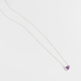 TRILLION PENDANT NECKLACE | AMETHYST