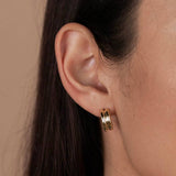 BOLD GOLD HOOP EARRINGS