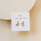 PAVE SNAKE STUD EARRINGS