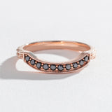 BONADONNA TEXTURED WEDDING BAND |  BLACK DIAMONDS