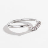 PAVE ARC CONTOUR BAND | 14K GOLD & DIAMOND