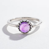 MATRIX HALO RING | AMETHYST