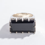 EAST WEST STATEMENT RING | ONYX