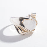 MOON CONNECTION RING | 14K GOLD & MOONSTONE