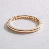 THIN PAVÉ STACKING BAND | 14K GOLD & DIAMOND