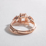BONADONNA ENGAGEMENT RING | 14K GOLD | MORGANITE & WHITE DIAMOND