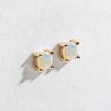 OPAL PRONG STUDS | AUSTRALIAN OPAL