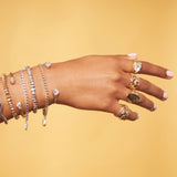 CRYSTAL POINT NUGGET BRACELET