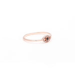 DIAMOND EVIL EYE RING | ROSE GOLD - AngelaMonacojewelry